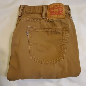 Levi's 505 Brown / Tan denim Jeans 38x32